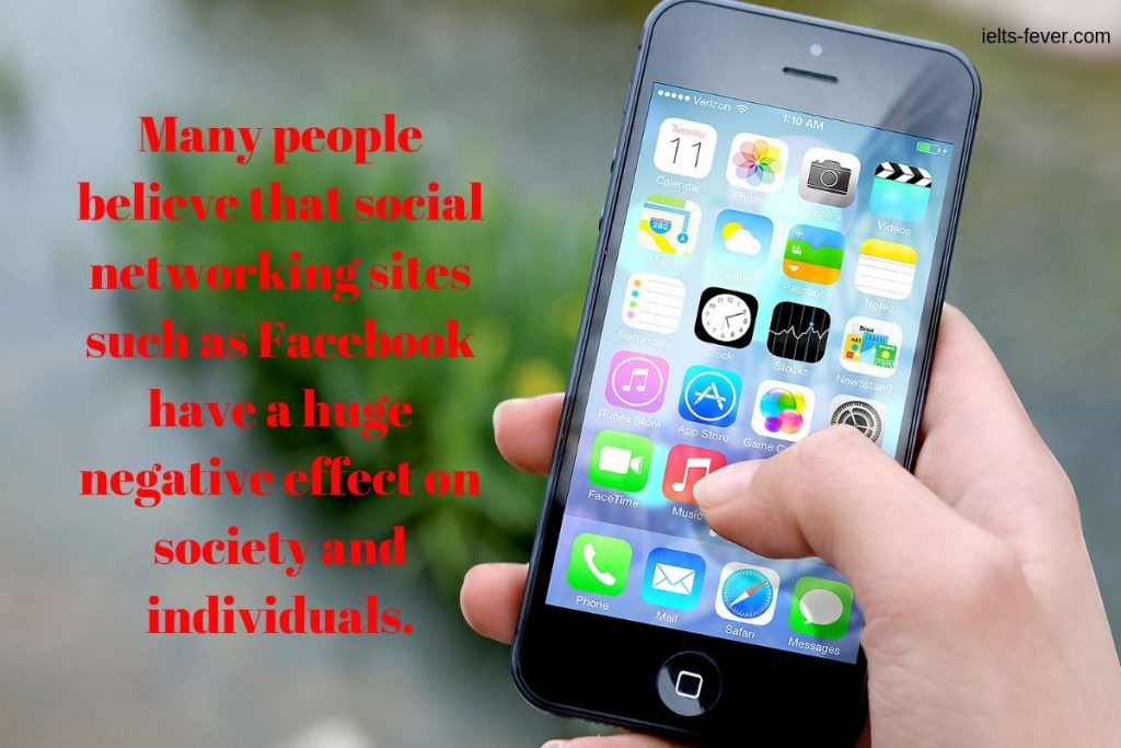Many people believe that social networking sites
