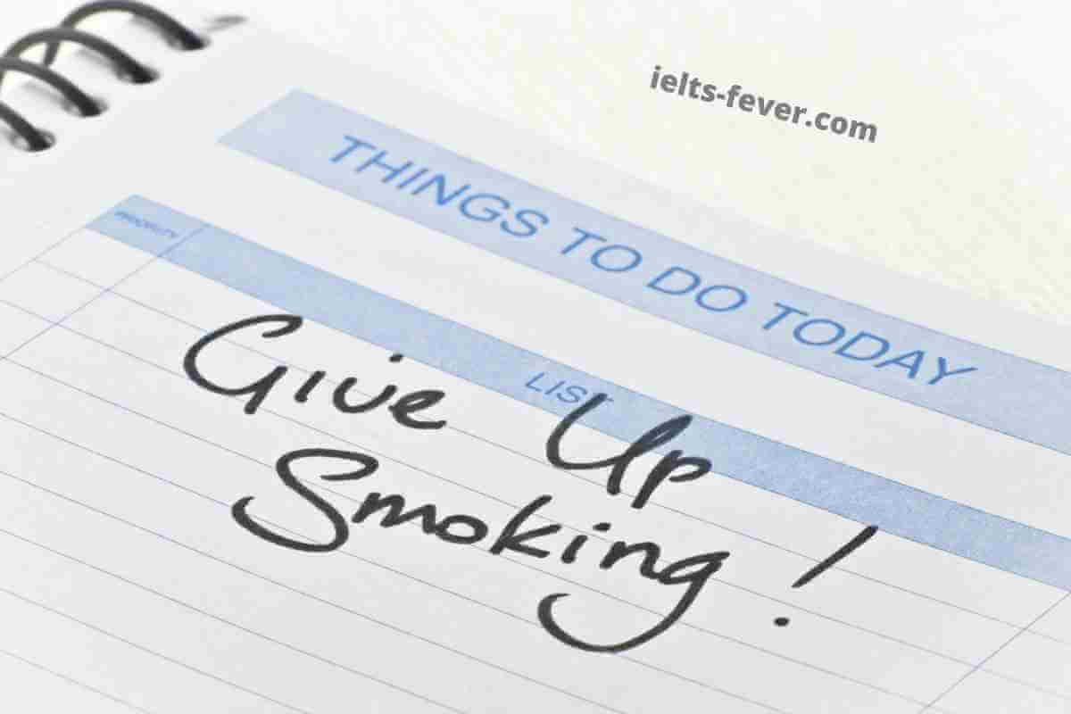 The Tables Below Show People’s Reasons for Giving up Smoking, and When They Intend to Give Up (1)