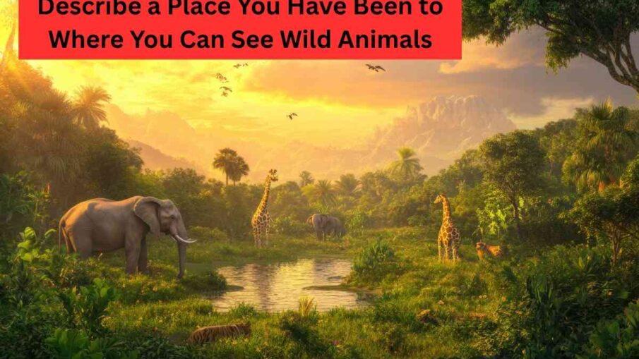 Describe a Place You Have Been to Where You Can See Wild Animals Describe a Place You Have Been to Where You Can See Wild Animals